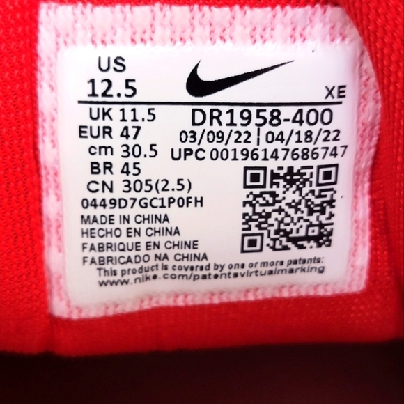 Nike Air Zoom Pegasus 39 Arizona Navy Red White Sneakers DR1958-400 Men Sz 12.5 main image 5